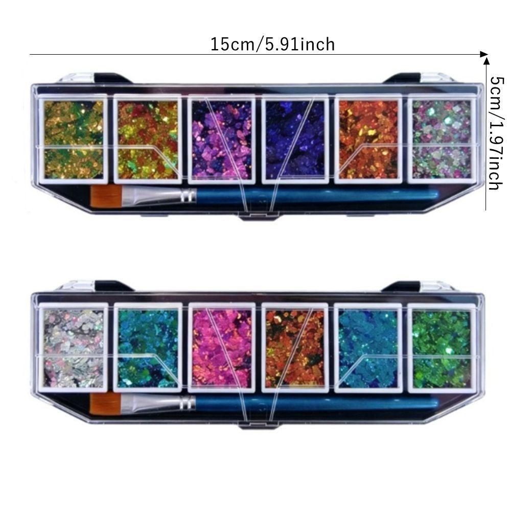 Quick Drying Glitter Palette Lightweight Face Glitter New Design Color Shifting Glitter