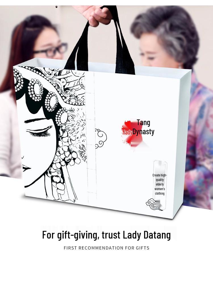 Осеннее пальто-вечернее платье в китайском стиле от бабушки - Элегантный наряд для женщин среднего и пожилого возраста