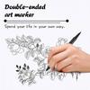 10pcs Dual-Tip Permanent Markers – Black Ink, Fine & Thick Tips – Ideal for Drawing, Calligraphy, Sketchbooks, Fabric, Wood