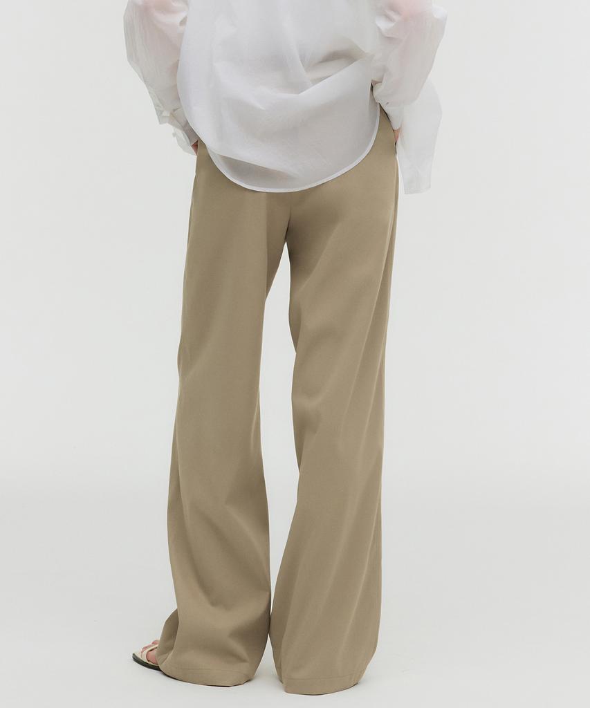 MONGDOL Essential Straight Pants Beige Mdpt051Beige
