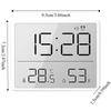 Magnetic Temperature Hygrometer Display Screen Table Clock Mini Bedside Desk Clock  Living Room