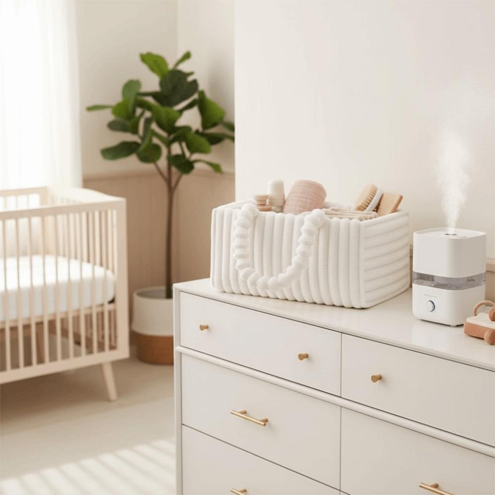 Cozy Material Flannel Diaper Organizer Multi-Pocket Portable Diaper Organizer Large Capacity Newborn Essentials