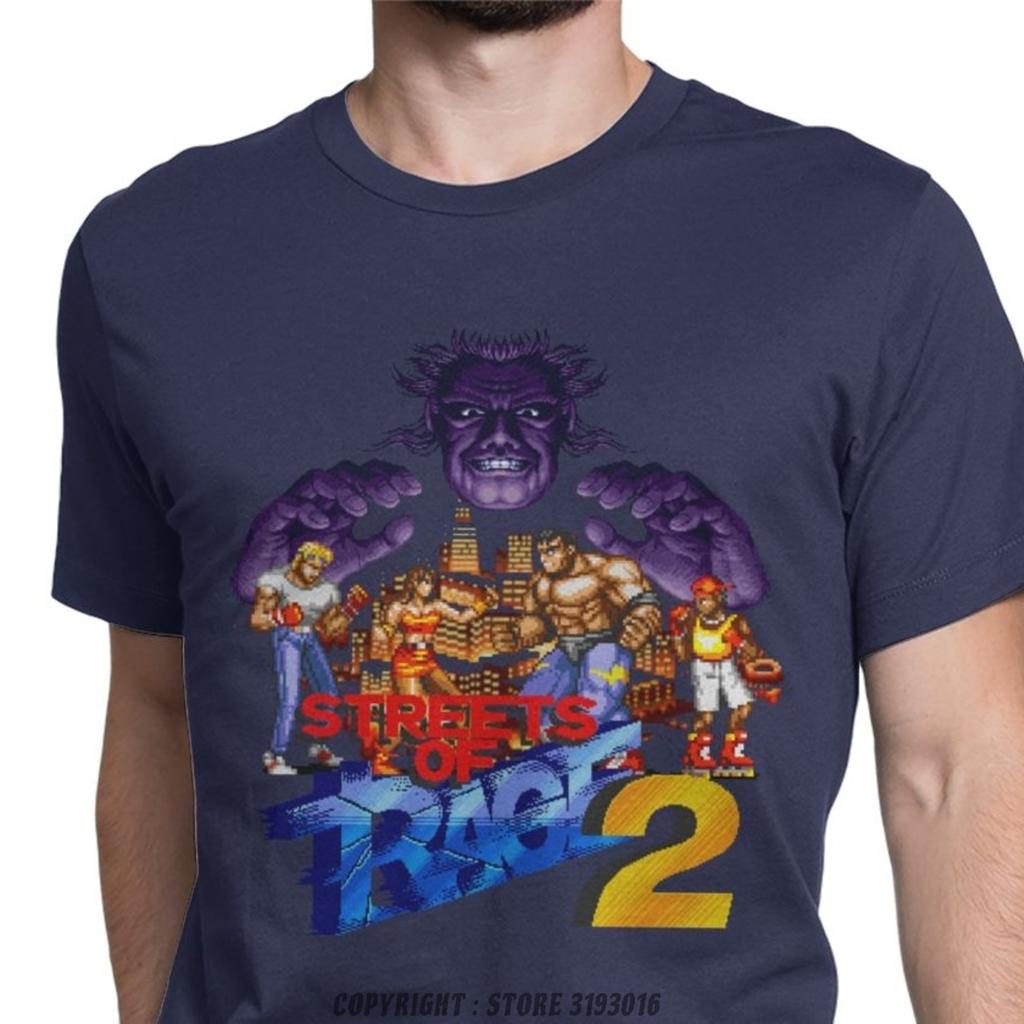 Casual Vintage Streets Of Rage TShirt Pure Cotton 3D Tshirts Retro Axel Golden Axe Blaze Game Camisas Clothing Shirt