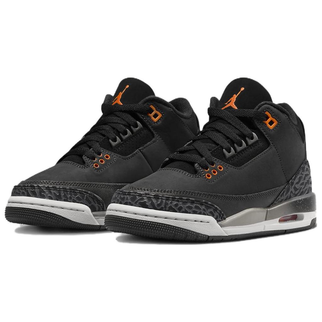 Детские кроссовки Air Jordan 3 Retro GS Fear 2023 Grey Night-Stadium Total-Orange DM0967-080
