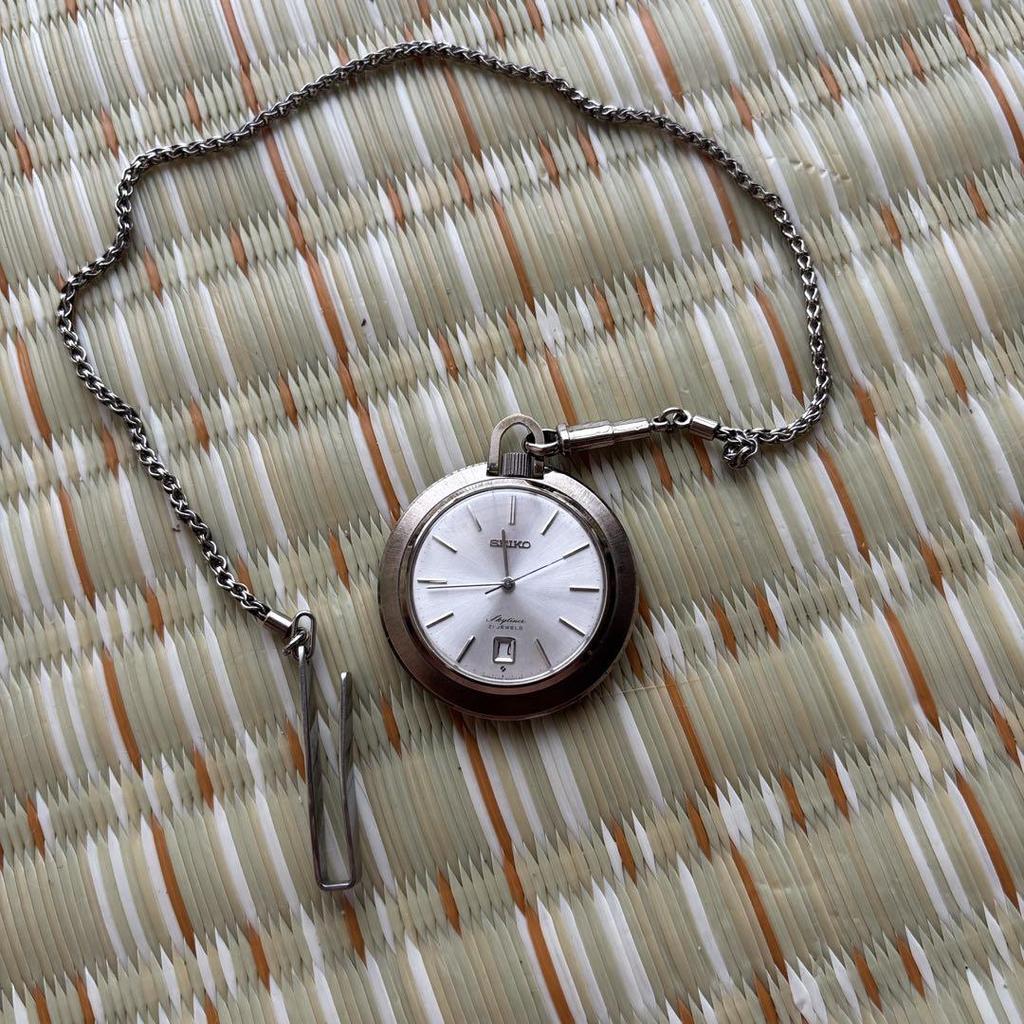 [Б/У] SEIKO Серебряные карманные часы