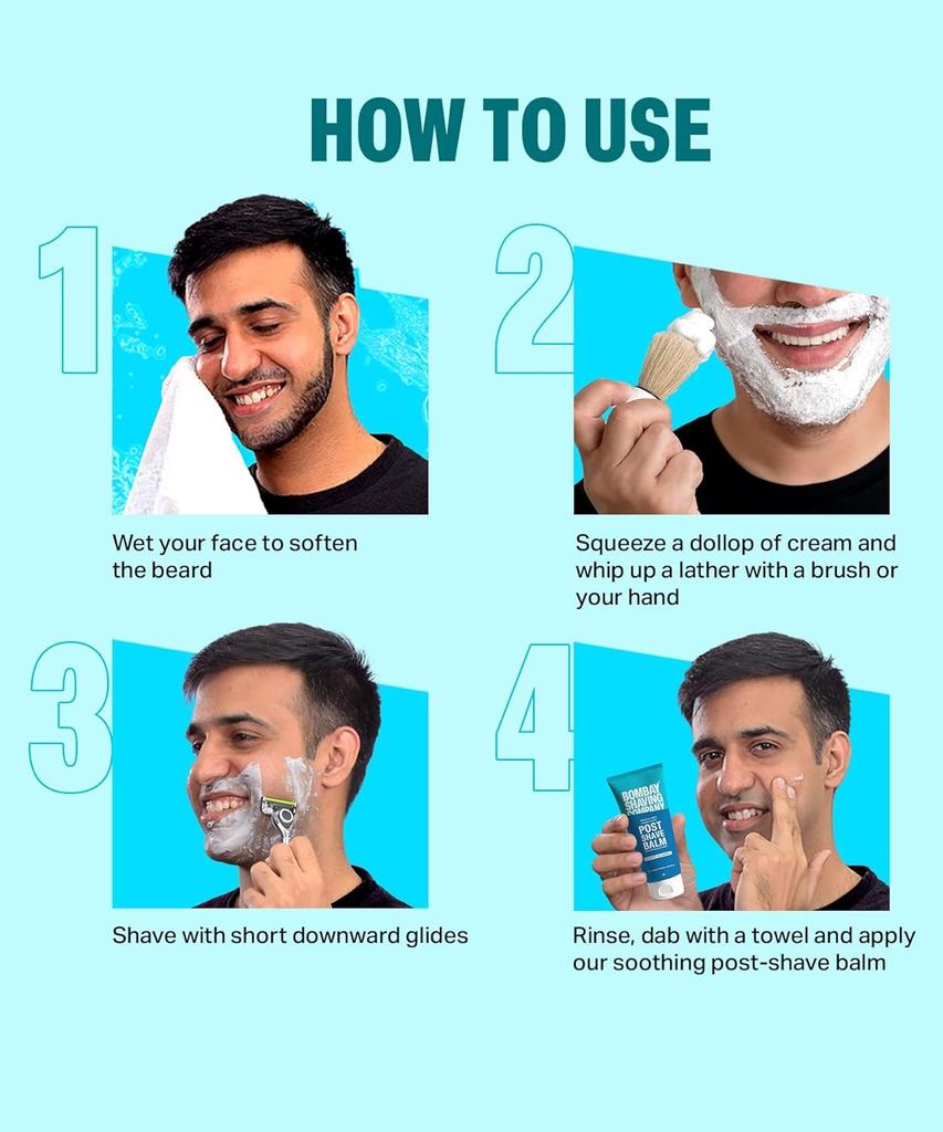 Крем для бритья Bombay Shaving Company с маслом чайного дерева, экстрактами алоэ вера и ментола, 100 г