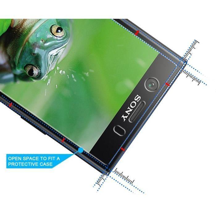 Sony Xperia XZ1 COMPACT Tempered Glass - [3 Pack] Ultra Resistant Screen Protector Glass Film [Phonillico®]