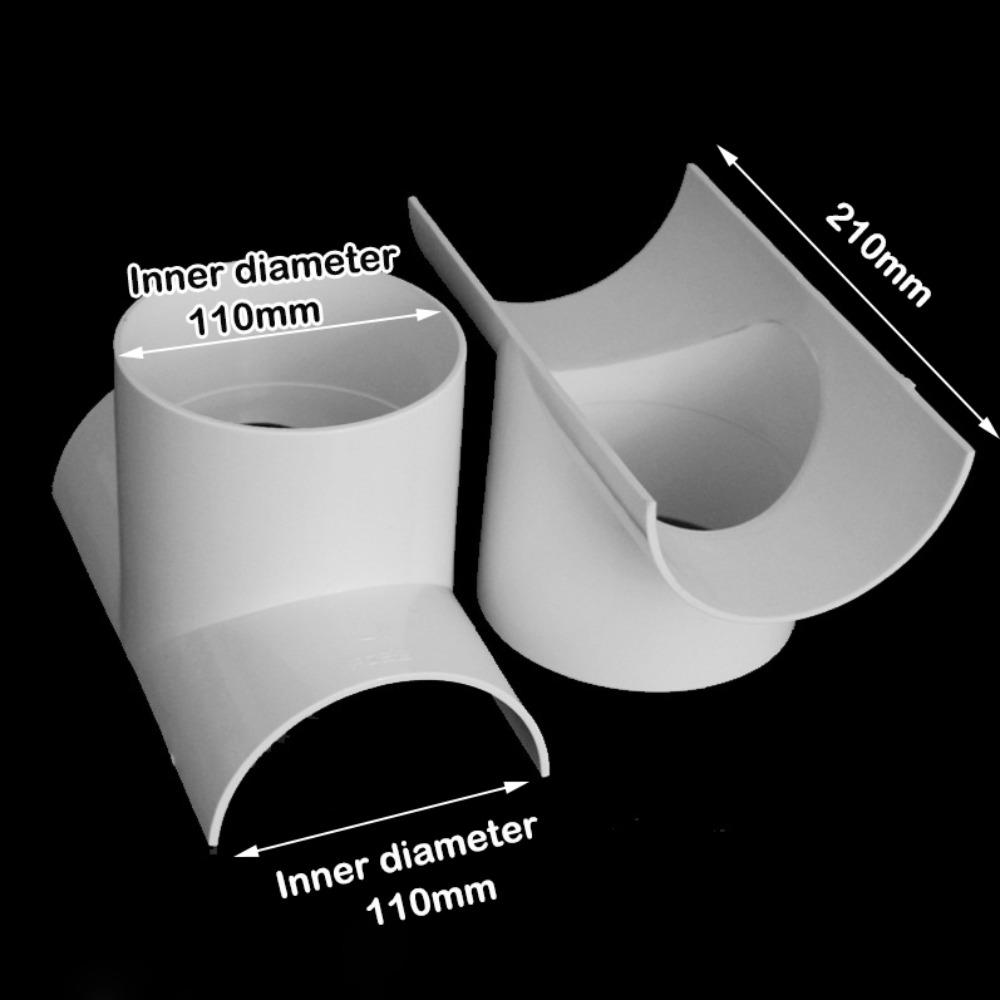 Новая ПВХ труба ремонтная заплата белая открытая тройник фитинги для ремонта сливной трубы 50 75 110 сантехнические аксессуары для улицы