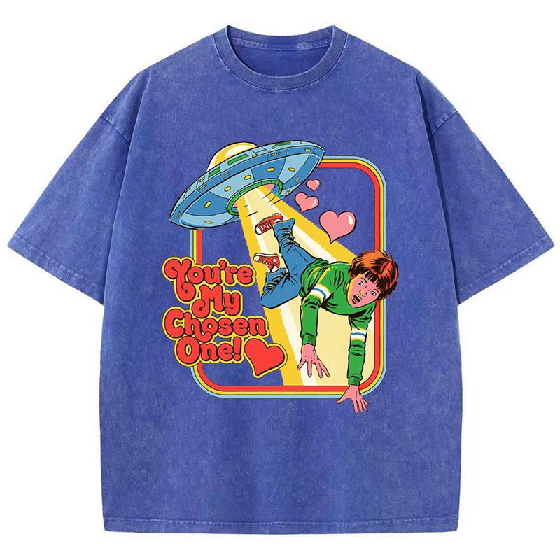 You Are My Chosen One Печать Женские стираные футболки Дышащие модные футболки с круглым вырезом и коротким рукавом