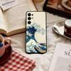Чехол для телефона Аниме Великая волна в Канагаве Для Samsung S25, S24, S21, S22, S23, S30, Ultra, S20, Plus, Fe, Мягкий силиконовый Черный чехол