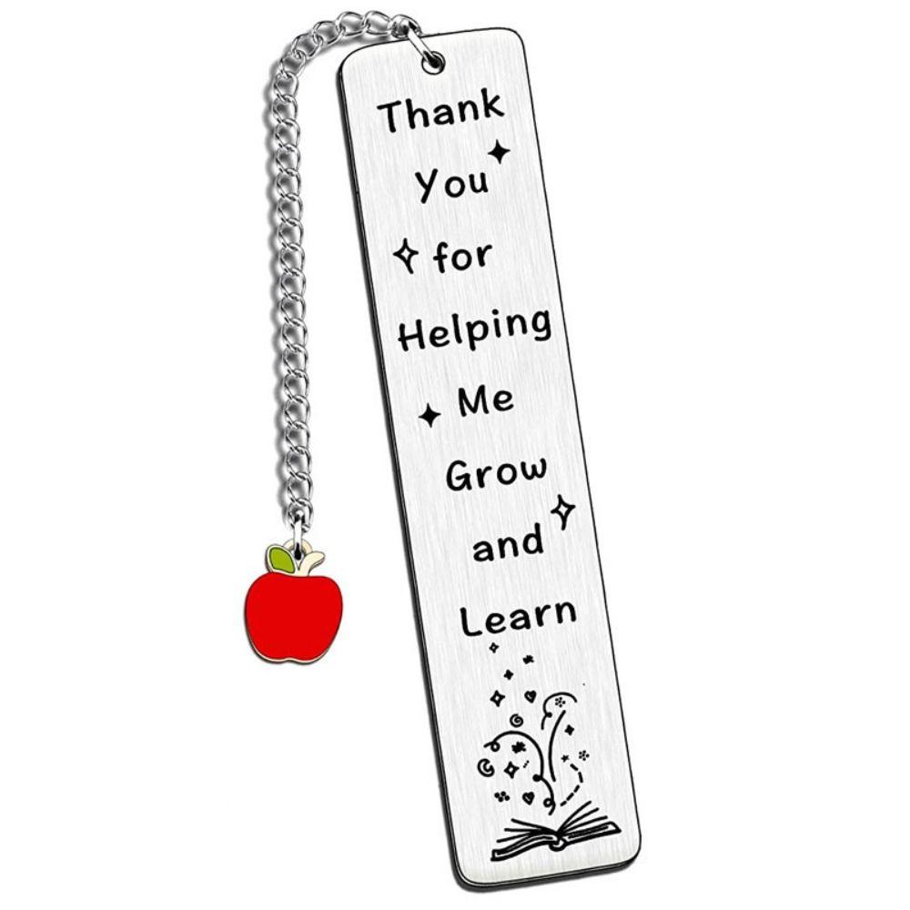 Спасибо Вдохновляющие металлические закладки с подвеской Закладки для помощников учителей Подарки для помощников учителей Закладки для детских садов