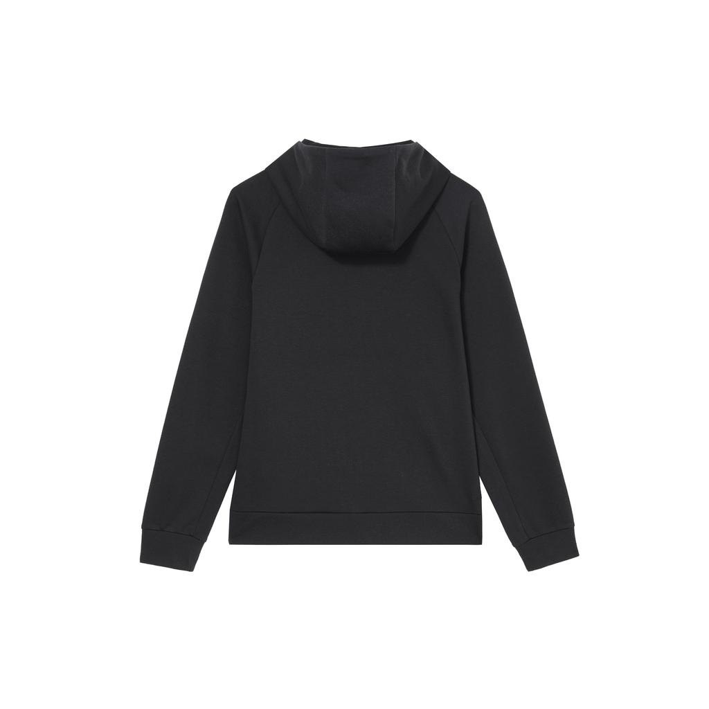 Nike Однотонная быстросохнущая дышащая куртка с вышитым логотипом на молнии с капюшоном и длинными рукавами, мужские куртки черного цвета FZ0968-010