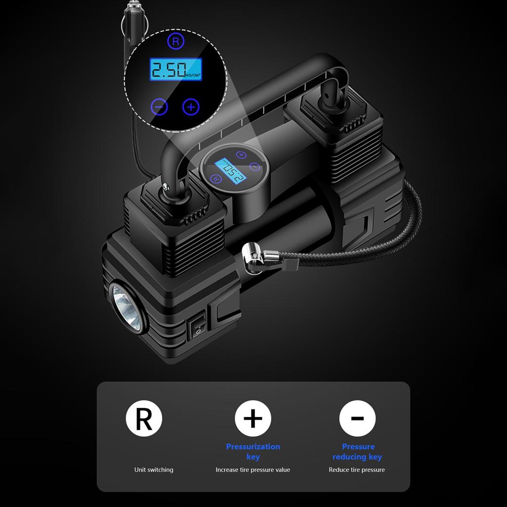 Tire Inflator Portable A-ir Compressor A-ir Pump For Car Tires 12V Auto Tire Pump Digital Pressure