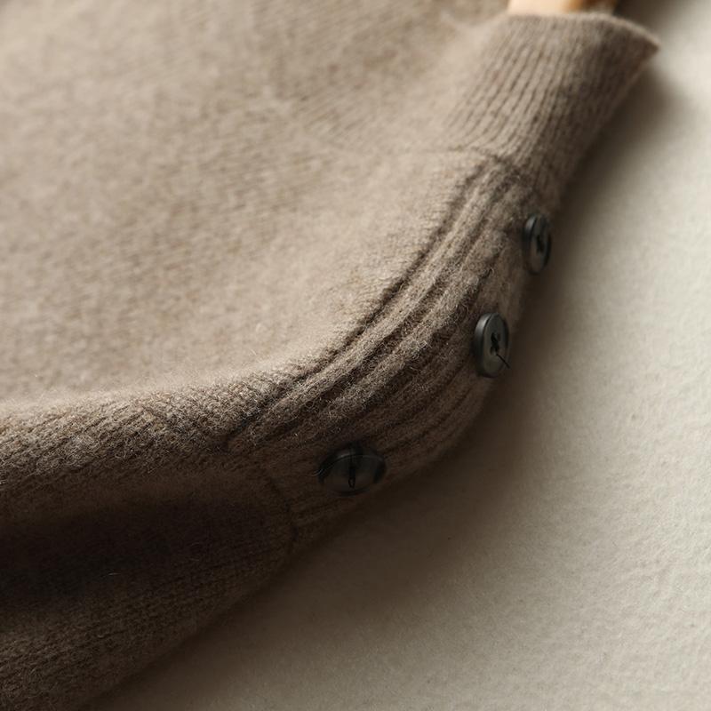 Women Sweater Dress 100% Wool TIDENOVEL O-neck Knit Long Pullover Winter Jumpers Wool Long Dress Female