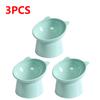3PCS Tilted Cat Food Bowl Cat Food Dish Ergonomic Raised Cat Food Bowl Anti Vomiting Plastic Feeding Bowl Non Slip for Cats Dogs