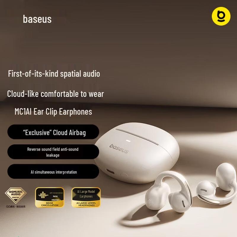Baseus MC1 Беспроводные наушники с костной проводимостью и открытым ухом, на клипсе