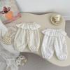 Girls Summer Floral Mosquito-Repellent Lightweight Bloomers with Ruffled Cuffs