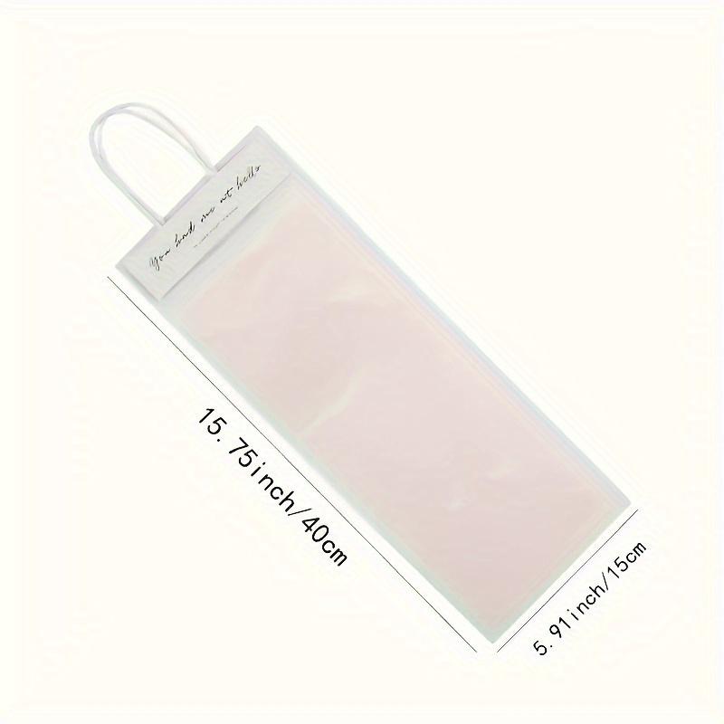 Transparent Plastic Flower Pattern Handbag | Gift Wrapping Supplies for Mother's Day, Weddings, Birthdays, Holiday Gifts