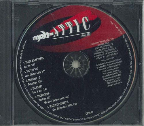 CD РАЗЛИЧНЫЕ Emphattic 07 июля 1996 EM9607 ATTIC 1996 Канада Рок Б/у