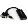 Adaptateur VGA Vers HDMI - STARTECH.COM - 1080p - Audio - Alimentation USB - Noir