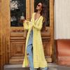 Hollow Breasted Sweater Long Dress Women Summer Party Dresses Cover Up Elegant Slim Split Maxi Vestidos Holiday Beach Robe