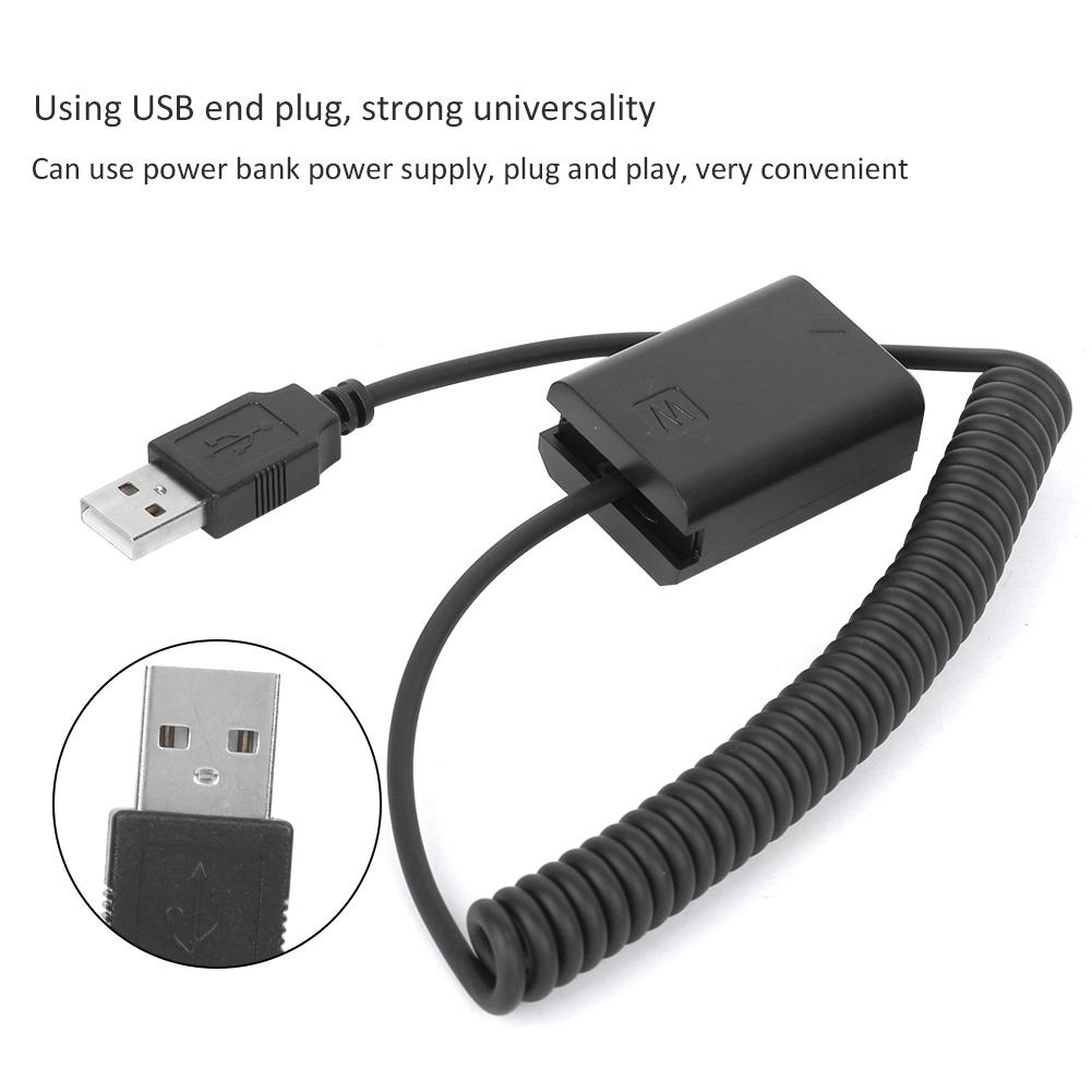 FW50 Черный ABS Полный Декодер 5В 2А USB-порт Имитатор Батареи с Пружинным Шнуром для Камер Sony A7 A3000 A6300 RX10