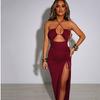 Sleeveless Sexy Female Halter Dress Slim Dress