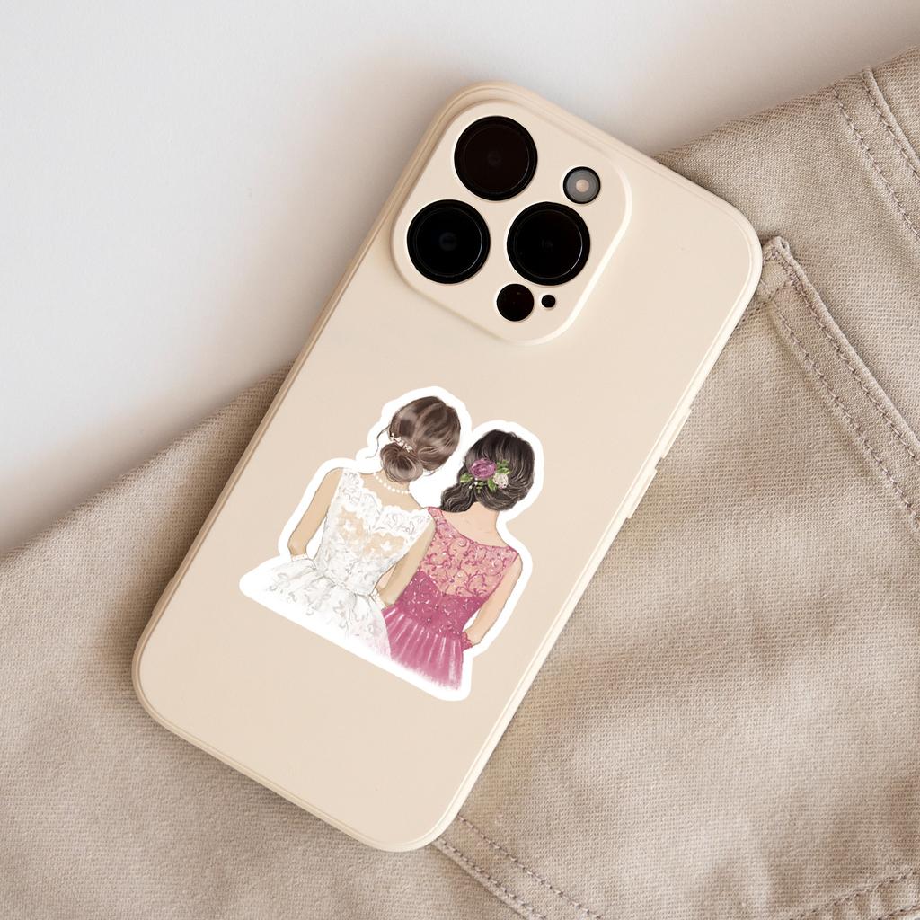 50 Watercolor Wedding Graffiti Stickers, Water Cup, Luggage, Waterproof Decorative Stickers, Creative Watercolor Stationery Stickers