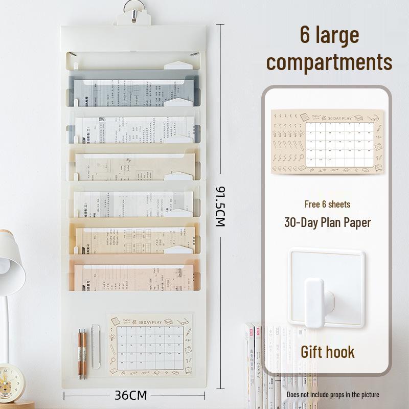 Multi-layer A4 Accordion File Folder - Portable Student Document Organizer