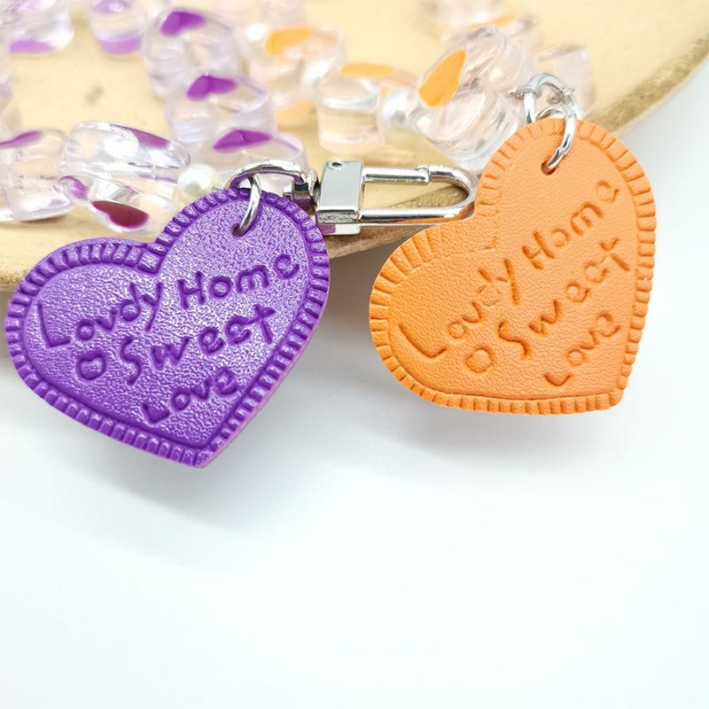 Браслет с хрустальным сердечком любви, защита от потери, чехол для мобильного телефона, ремешок на запястье, брелок для автомобиля, милый телефонный шарм