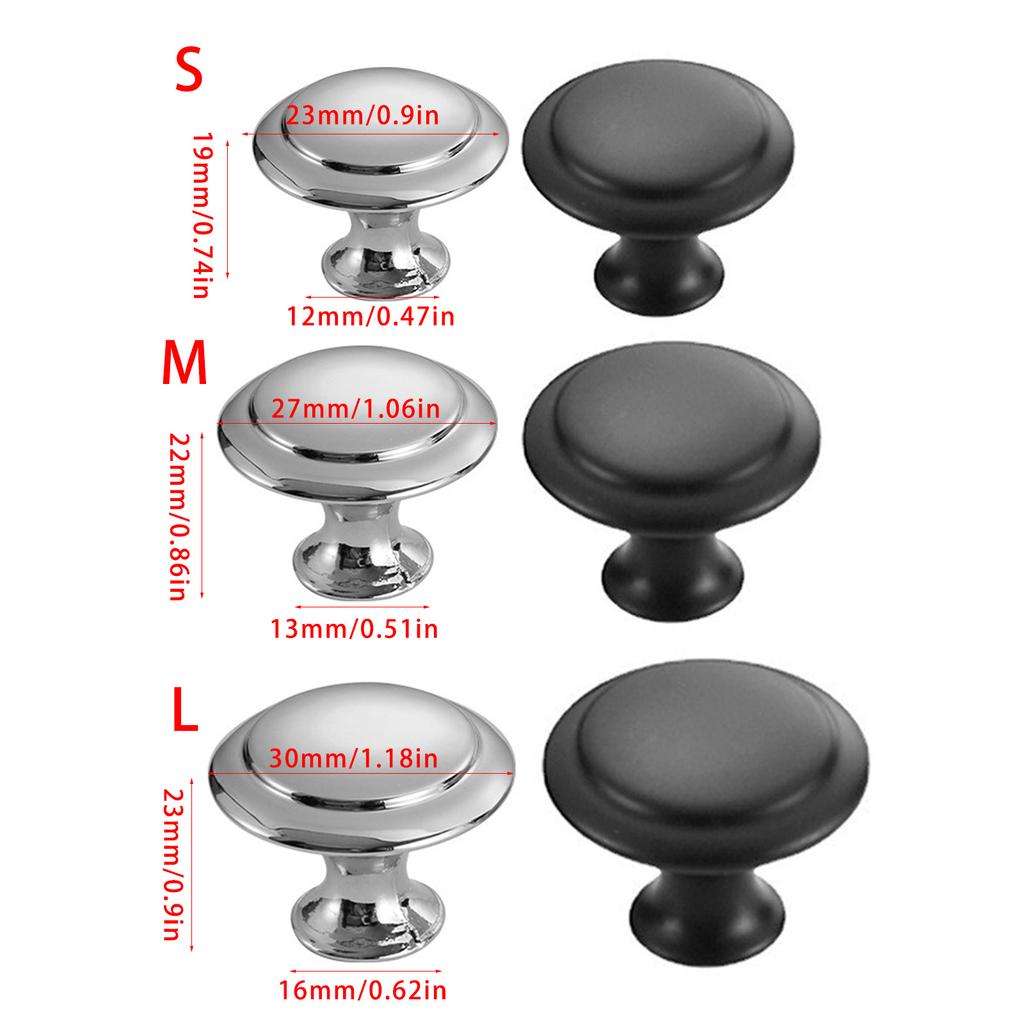 10 шт. Ручка для комода из нержавеющей стали, ручка для двери кухонного шкафа, круглая ручка для ящика, мебельная фурнитура