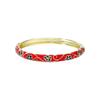 Colorful Flower Bangle Traditional Women's Hand Bracelet Vintage Vintage Cloisonne Bangle  Girls