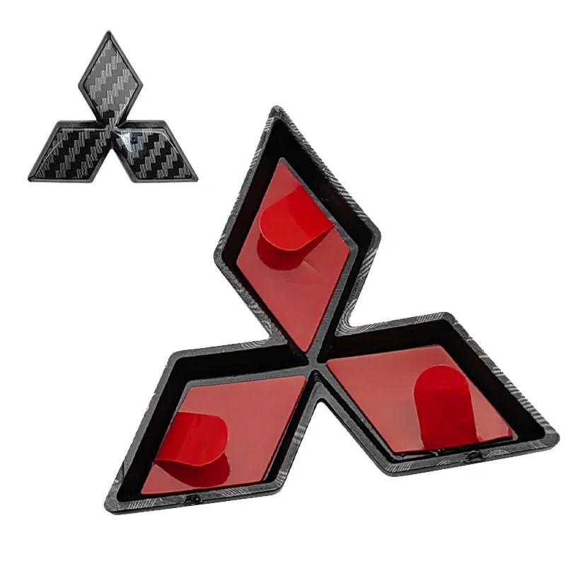 For Mitsubishi Lancer Outlander Pajero ASX Eclipse Cross Ralliart ABS Car Steering Wheel Buckle Replaced Emblem Overlay Sticker