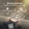 Replacement Roof for Pergola Sun Sail for Patio Roofing Replacement Roof Tarp for 3 x 3 m Gazebo 298x293 cm Dark Grey