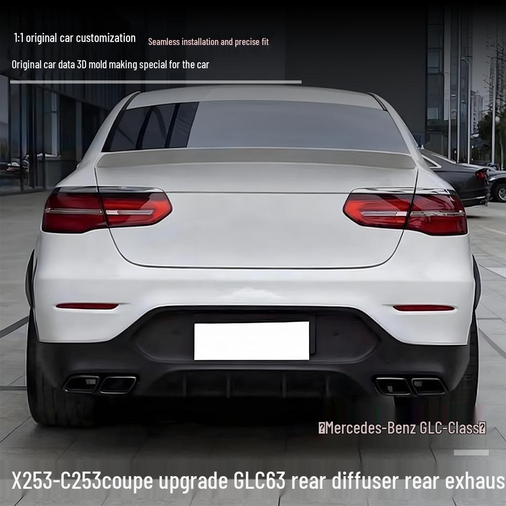 GLC-Класс (2016+) Задний диффузор и насадки на глушитель X253-C253 Coupe для Mercedes-Benz.