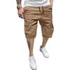 Мужские хлопковые шорты-карго с множеством карманов, свободный крой, пояс на шнурке, повседневные брюки для активного отдыха