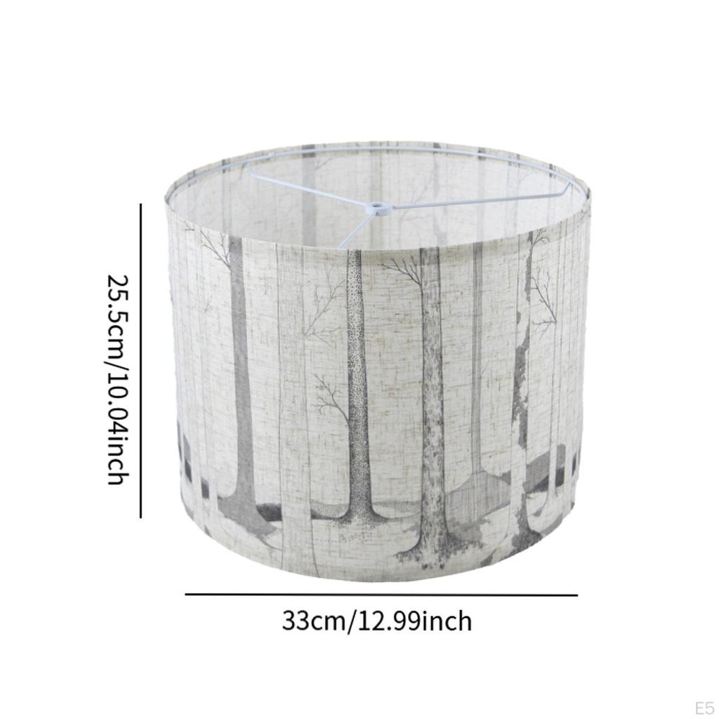 Drum Lampshade Bulb Guard Ceiling Light Shade Boho Cover for Living Room Farmhouse