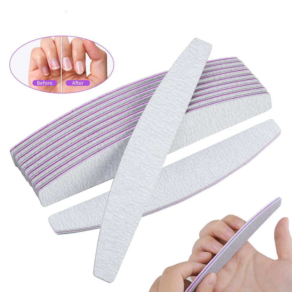 Профессиональная пилочка для ногтей, 5/10 шт., толстая маникюрная пилочка для ногтей, буфер для гель-лака, инструмент для дизайна ногтей, аксессуар