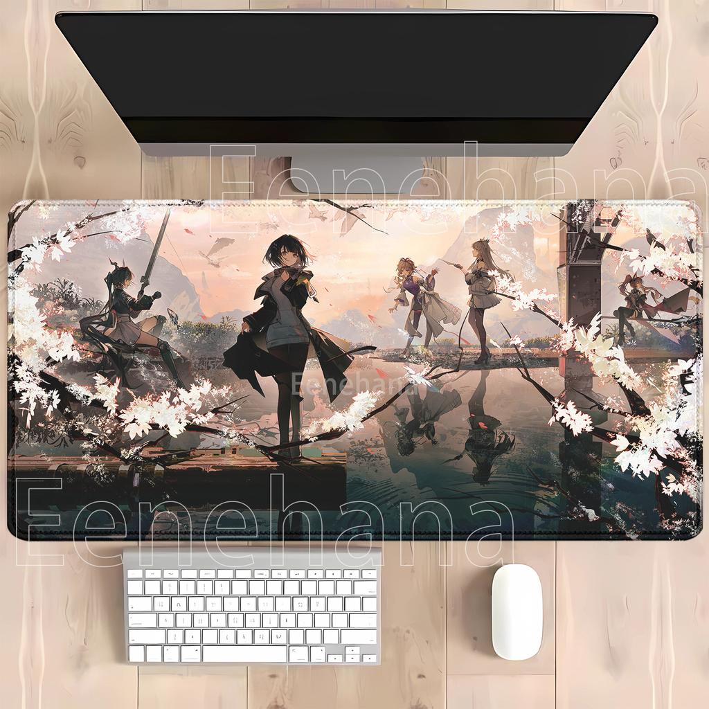 Rossi Mi Fu Typhoeus Arknights Endfield HD Печать Игровой Коврик для Мыши Резиновый Нескользящий Коврик для Мыши Офис Аниме Девушка Оверлок Настольный Коврик