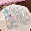 Anti Lost Clouds Stars Phone Strap Beaded Pendant Phone Lanyard  Female Lady Girl