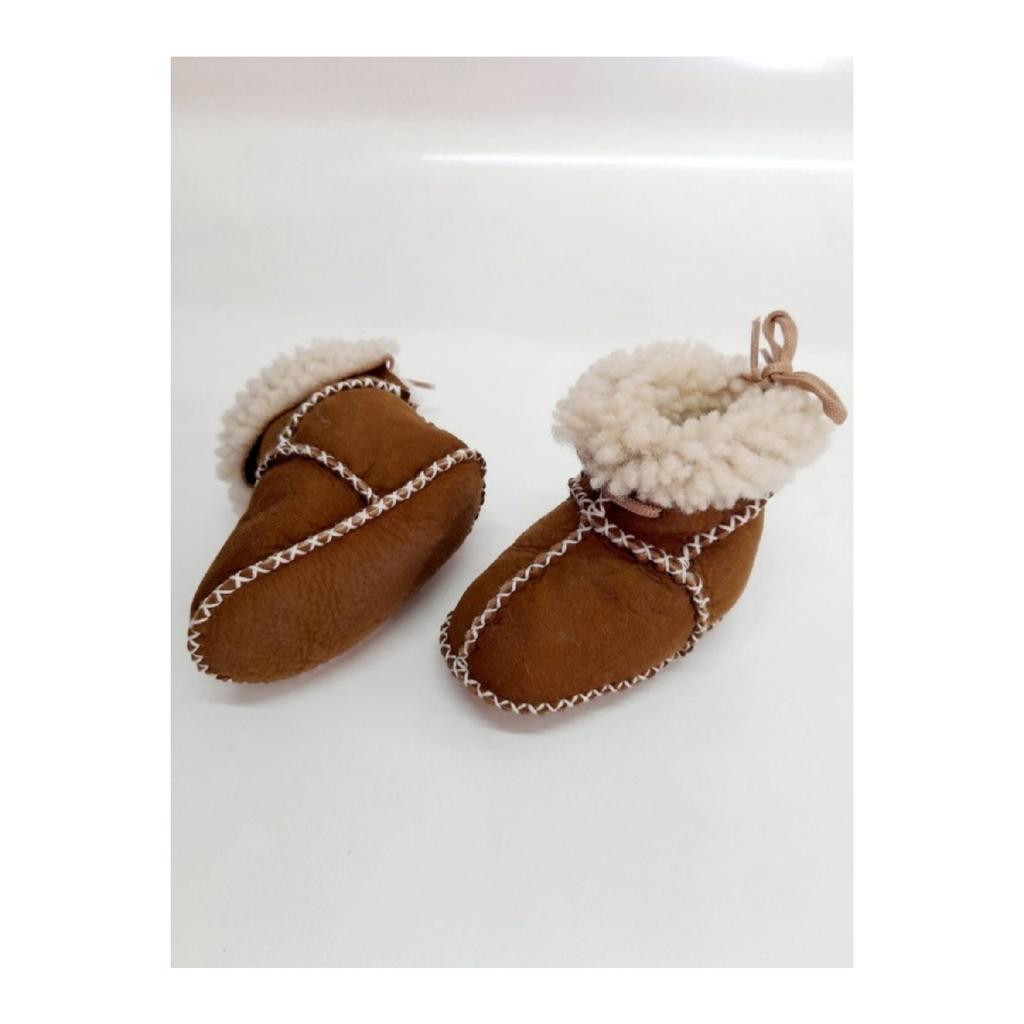 Детские детские сапоги из органической овечьей кожи Детские пинетки Обувь для первого шага - Ng2900