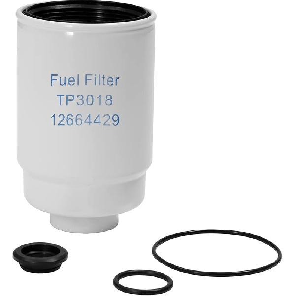 6.6 Duramax Diesel Fuel Filter With Seals | For 2001-2016 Chevy Silverado 2500 HD 3500 HD Express GMC Sierra 2500HD 3500HD Savana | Replaces# TP3018,