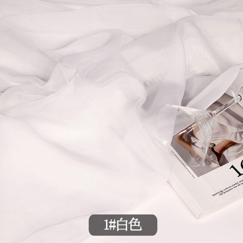 Приятная к коже ткань органза на метр для одежды, юбок, платьев, шитья своими руками, летняя полупрозрачная мягкая ткань, рукоделие, тонкая однотонная