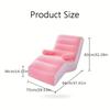 Inflatable Lazy Sofa Flocking PVC Sofa Chair Portable Rest Mattress S-Shaped Ergonomic Recliner Lunch Break Lounge Chair for Kid