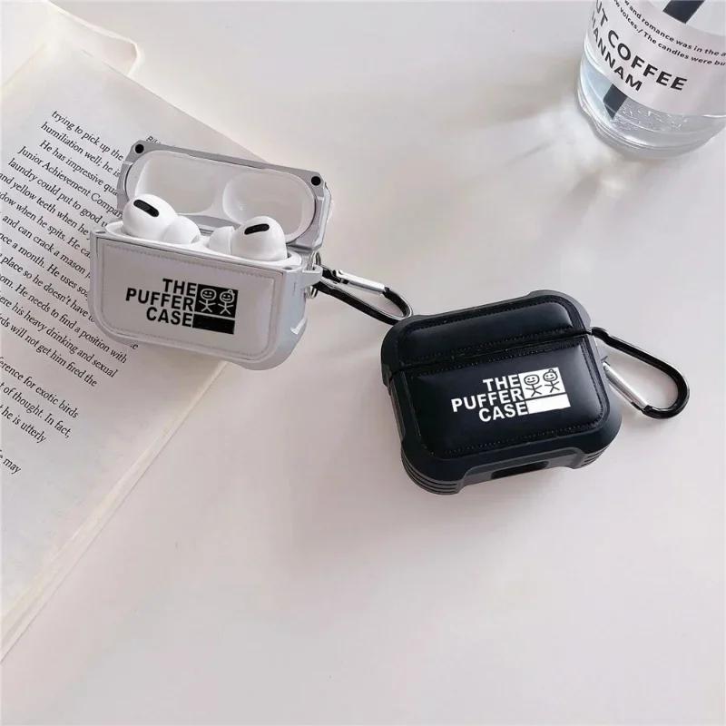 Мягкая на ощупь куртка-пуховик Чехол для наушников Puffer для Airpods 3 2 1 Air Pods Pro 2 Pro2 Силиконовый чехол для наушников Puffer