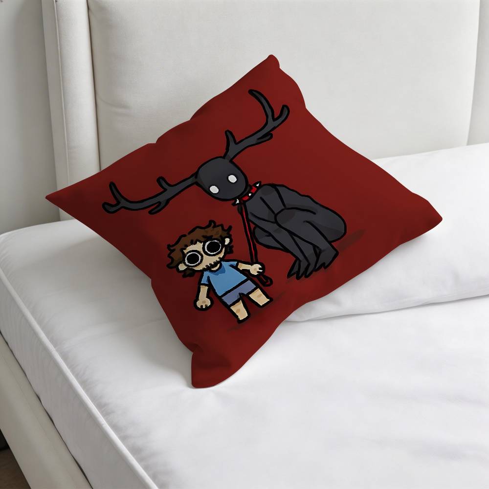 Cute HHannibal and Will Chibi Square Pillow Case Soft Decorative Throw Pillow Cover for Home Sofa Bed