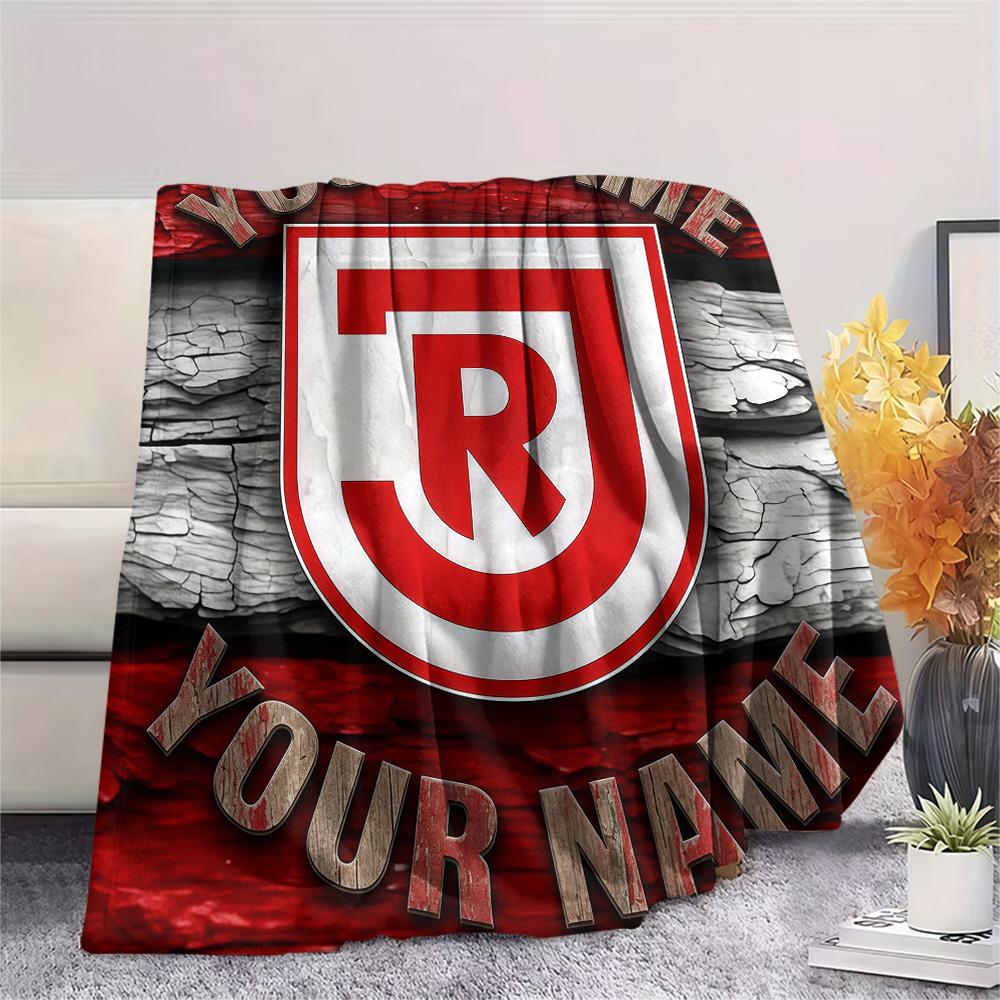 1PC Ssv Jahn Regensburg Custom Name Patterned Flannel Blanket Suitable For All Seasons For Home Decor Warmth And Comfort Gifts Holiday Present
