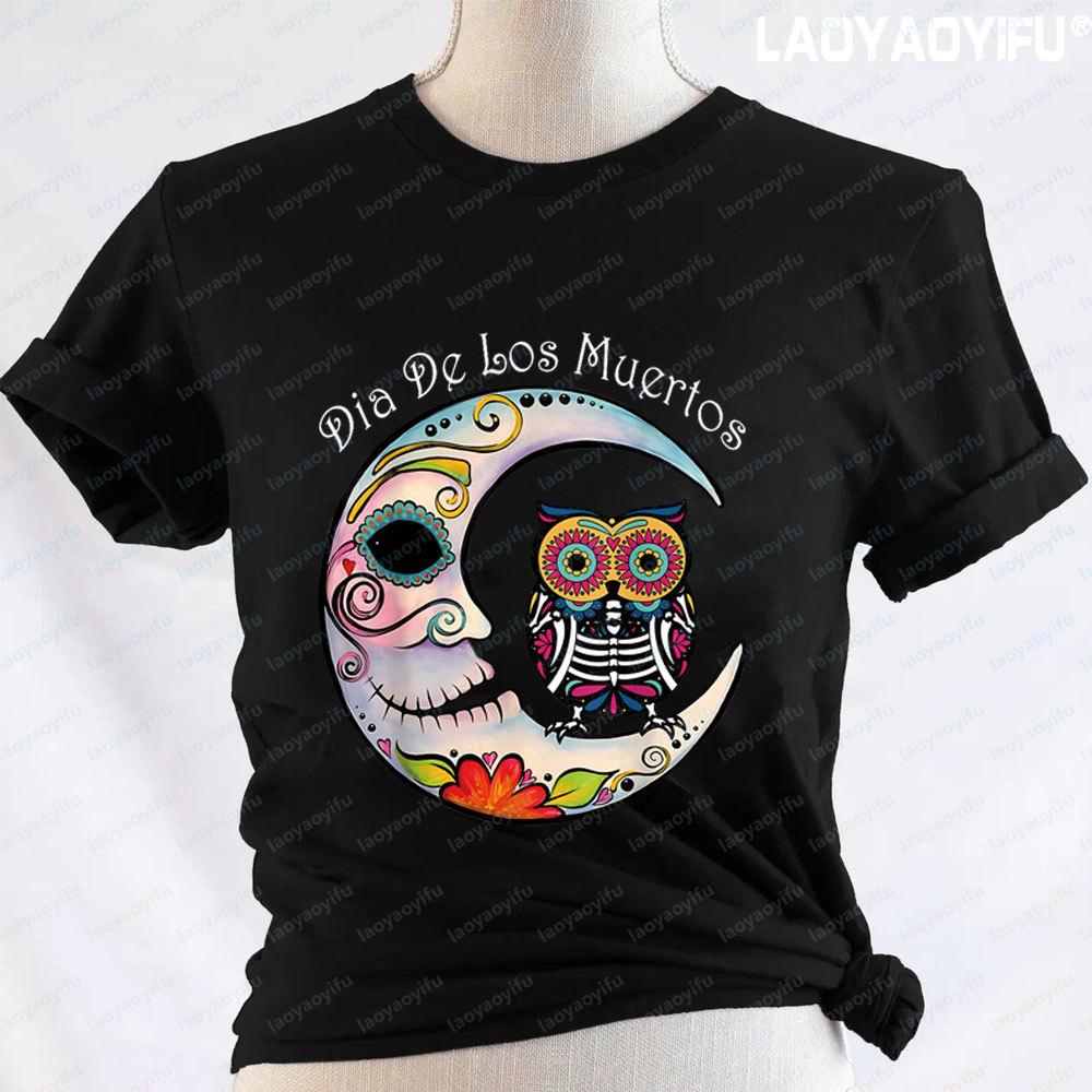 Унисекс Viva Mexico День Мертвых Мексиканская Фиеста Графические Футболки Смешная Футболка Мексиканский Фестиваль Женская Хлопковая Футболка Ropa Hombre
