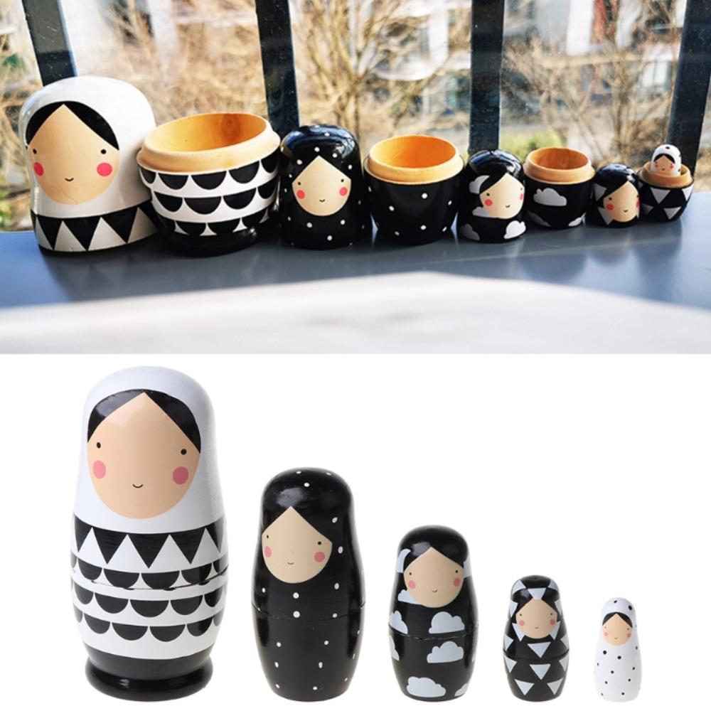 Craft Supplies Wooden Russian Nesting Doll Russian Nesting Stacking Dolls Dolls Toys Matryoshka