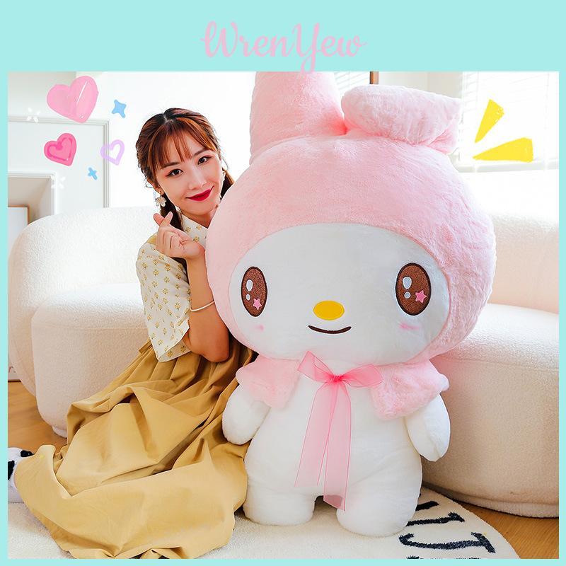 Kuromi And Melody Animal Plush Dolls With Feather Cotton Filling For Gift And Home Decor